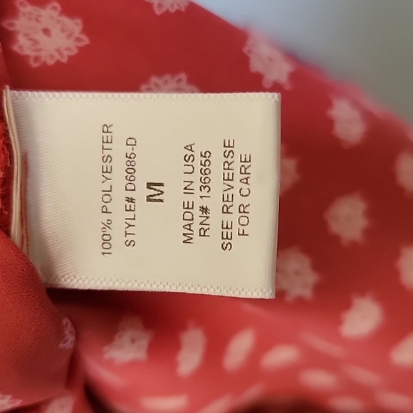 West key Talina Tie Front Boho Colorful Blouse Medium - Picture 8 of 10